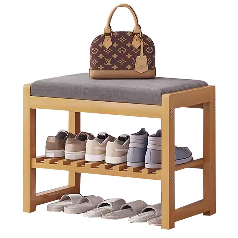 Meuble Rangement Chaussures en Bois Ambiance Salon Chaleureuse