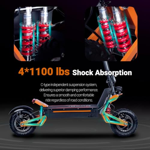 Toursor X5 Electric Scooter - 5000W Motor, 40 MPH Top Speed, 50 Mile Range - Image 7