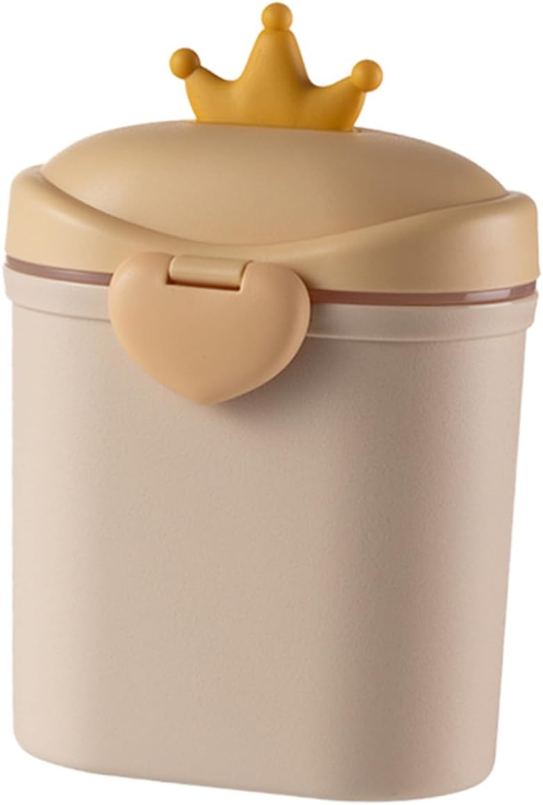 BESPORTBLE Portable Large Capacity Milk Powder Container Dispenser with Round Design for Accurate Scooping Stackable Formula Storage Box for Travel Microwave and Refrigerator Safe Sealed