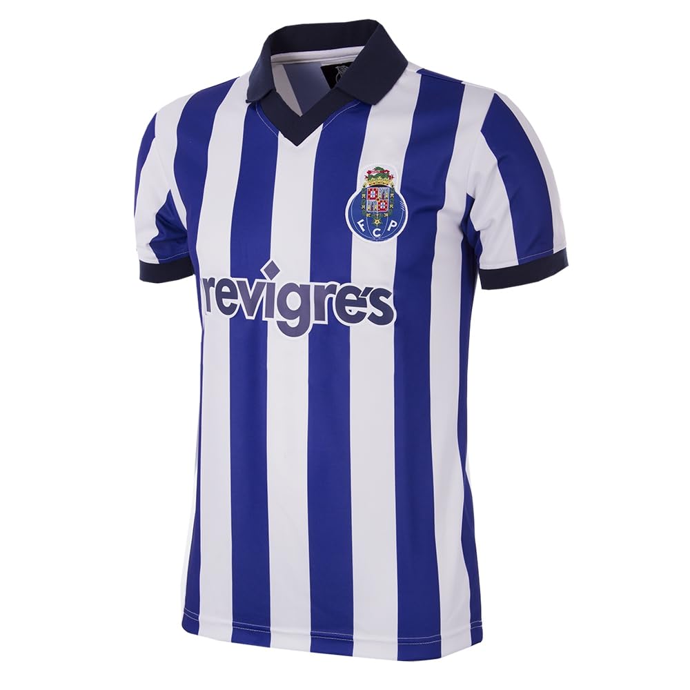 COPA - Maglia retrò - Calcio - Uomo - FC Porto 2002 - Bianco/Blu - 100% Poliestere