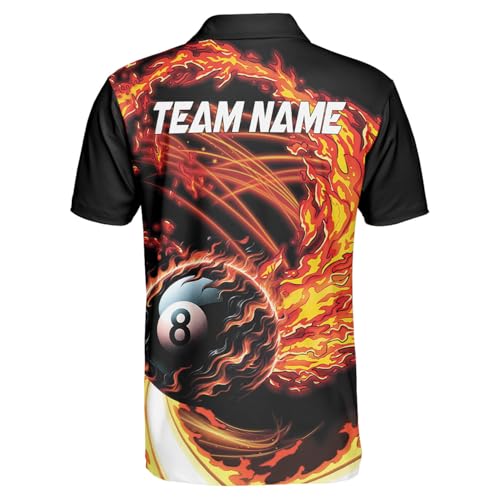 SHAANT Personalized Billiards Shirt, Billiard Pool Shirt for Men, Pool Shirts for Men Billiards, Billiard Team Shirts3