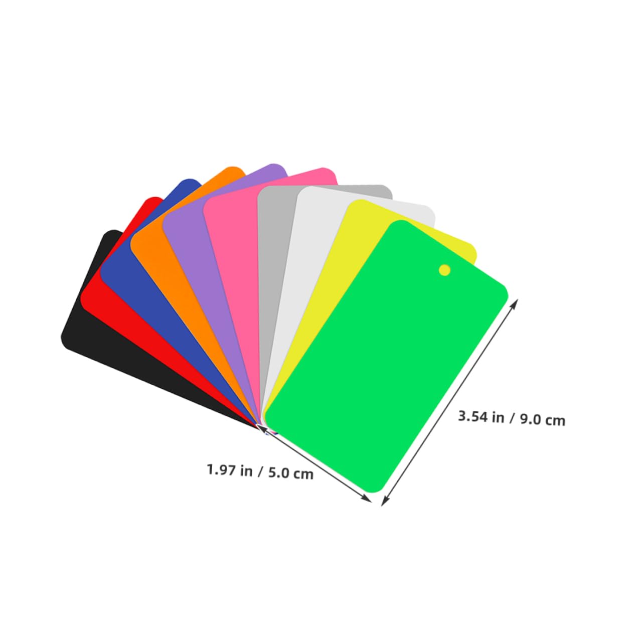 Artibetter 150pcs PVC Hang Tags Packaging Tags for Suitcase Luggage Blank Frosted Clear Material
