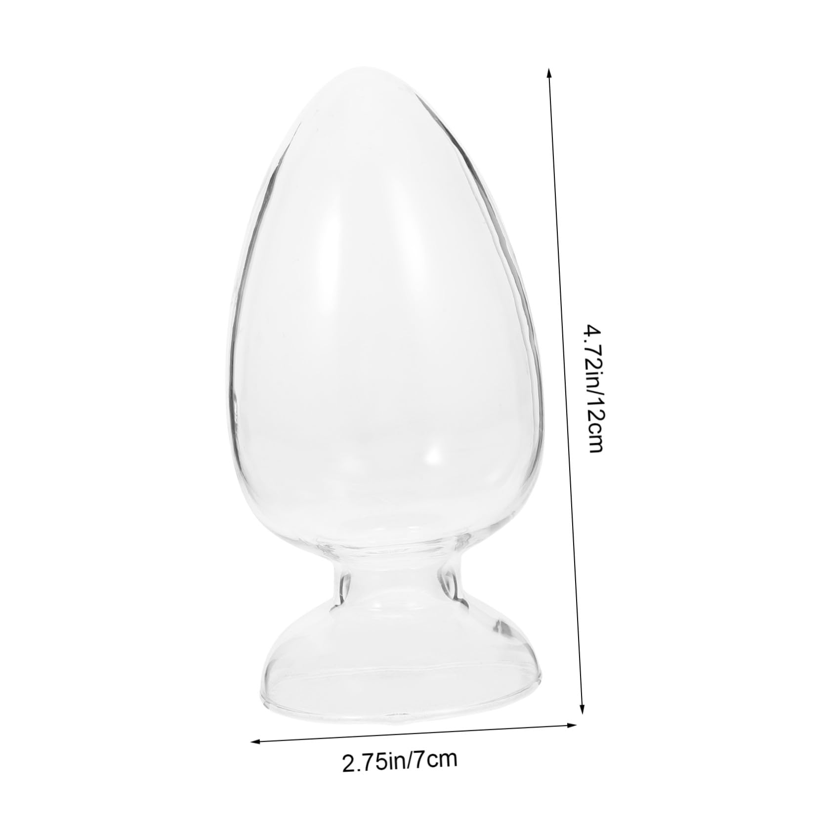 PRETYZOOM 2 Sätze Glasaufbewahrungsflaschen Transparente Laborflasche Mit Stabilem Deckel Hühnerherzform Für Probenpräsentation Und Aufbewahrung 2 Stück * 2