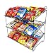 FixtureDisplays 23.0" x 23.0" x 13.3" Wire Rack for Countertop Use with 3 Open Shelves, Black 19396