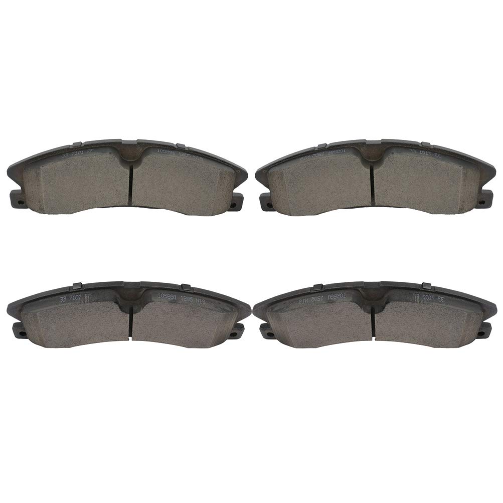 cciyu D1611 Ceramic Front Brake Pads Set fit For Ford Explorer,Flex,Police Interceptor Sedan,Police Interceptor Utility,Special Service Police Sedan,Taurus,13-16 For Lincoln MKS,13- For Lincoln MKT