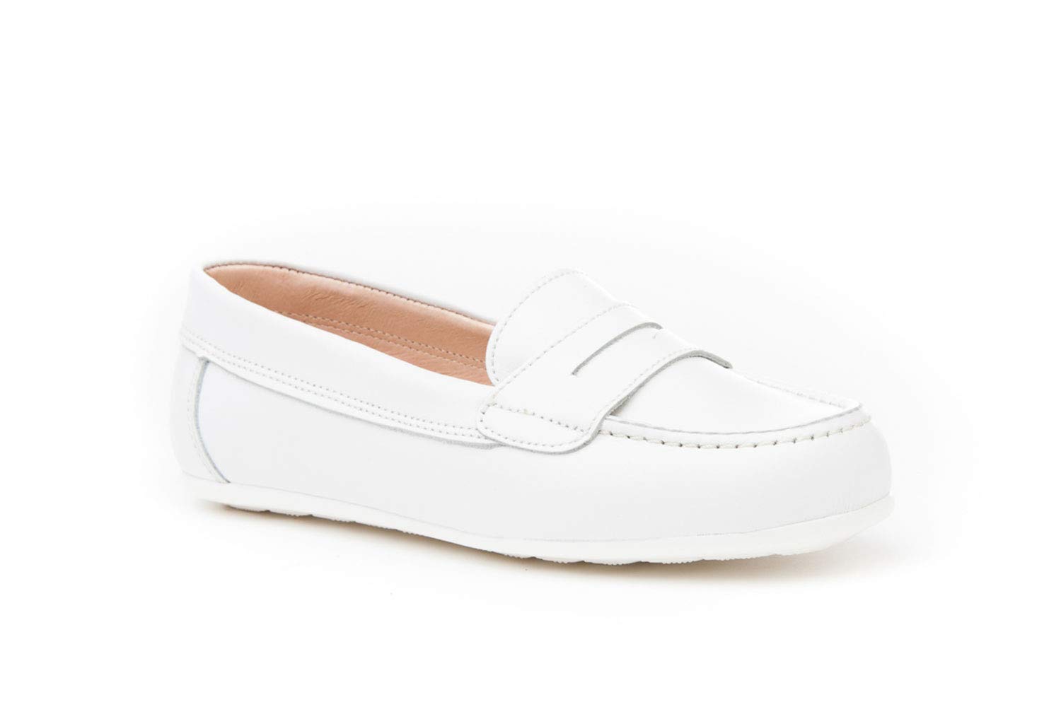 . Nautiques en cuir fabriqués en Espagne. Disponible de la taille 27 à la taille 34 - Mon petit modèle 352I de couleur blanche. - Blanc - blanc, 28 EU EU