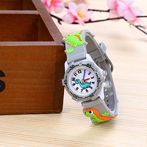 3D Cartoon Kid Watch for Little Kids Boys Girls,Waterproof Silicone Wristwatch Toddler Analog Watch - Thumbnail 6