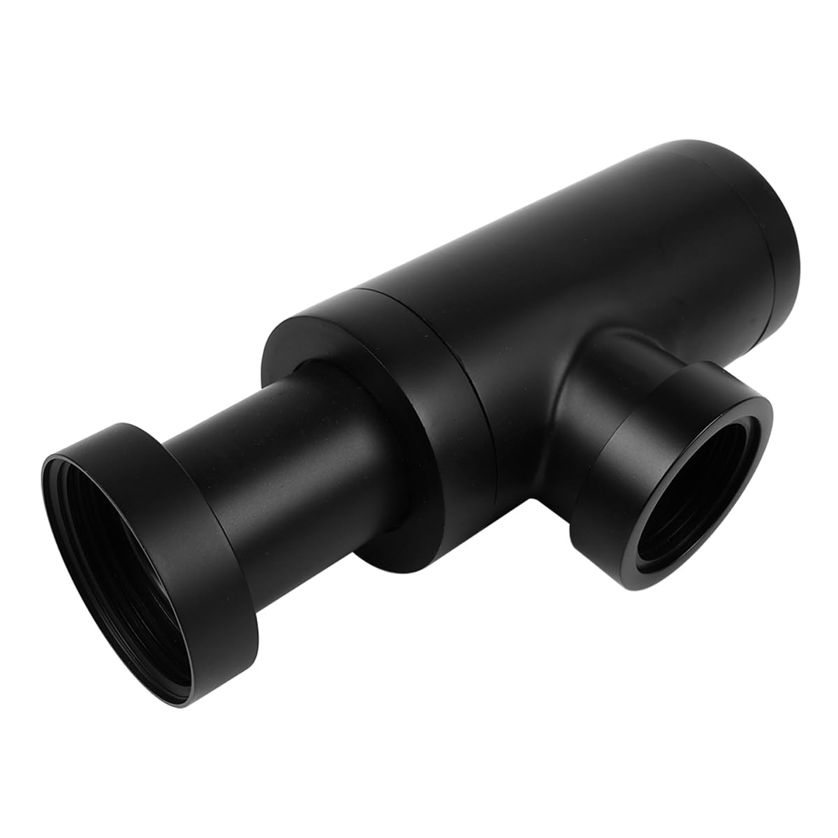 Ieron Bottle Trap Universal for Bathroom Sink Washbasin Hidden Cleaning Opening Odor Trap Adjustable P-Trap G1 1/4 x 32mm,Antique Brass Drain Pipe,Matte Black 10cm - Image 2