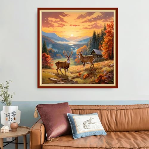 Image of Funart Stamped Cross Stitch Kits for Beginners Full Range of Cross Stitching Preprinted Embroidery Kits for Adults, 11CT Embroidery Pattern Needlepoint Kits- (ArtColors10)