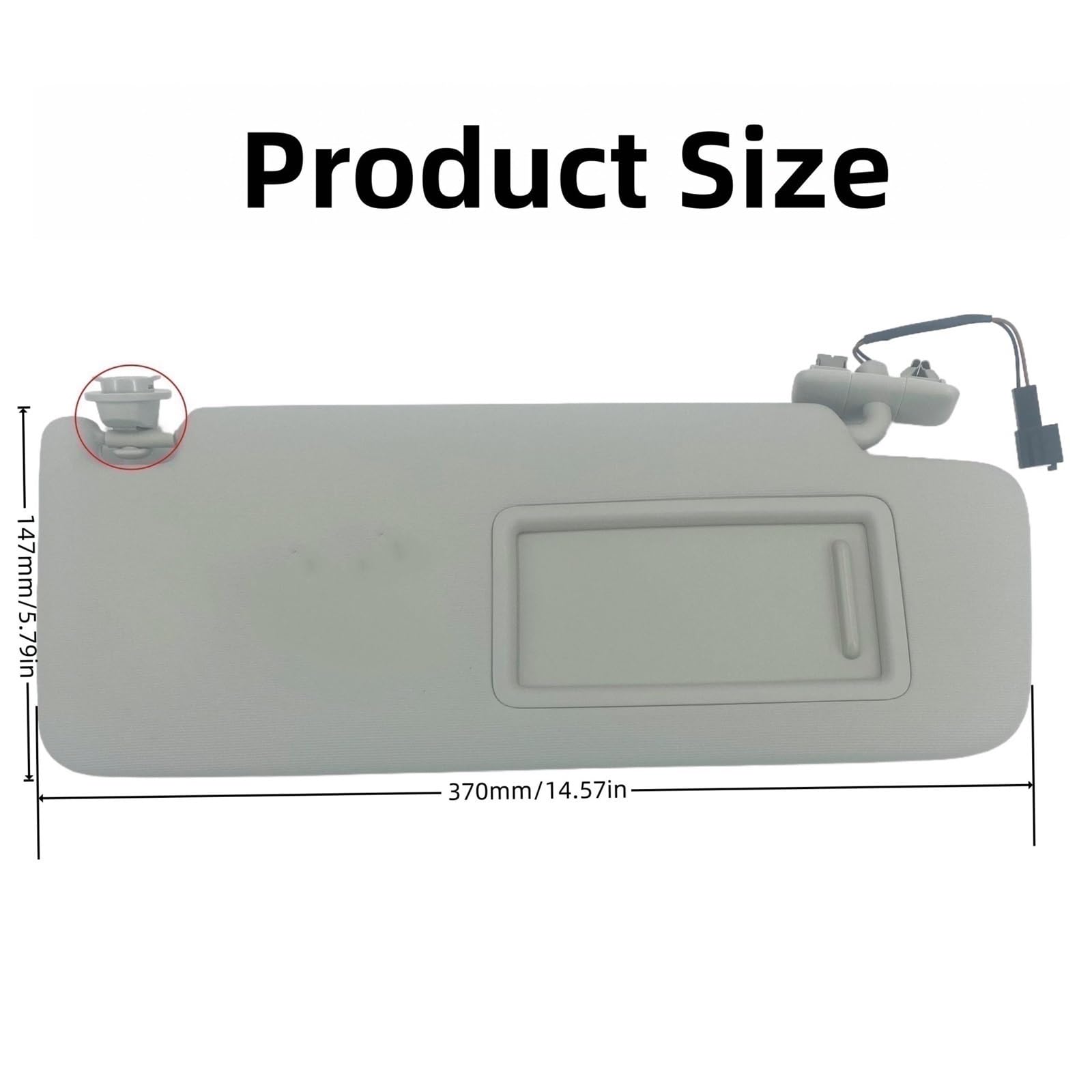 Auto Sonnenschutz Make-up Spiegel Anti-Glare Abschirmung Platte Für VW ID.6 Für CROZZ 2021 2022 2023 2024 2025(Black Left)