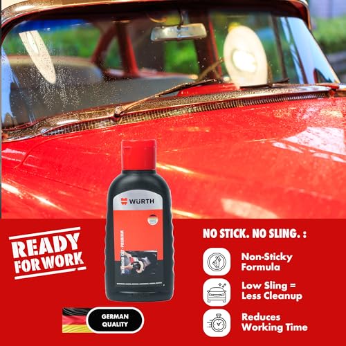 Image of Wuerth Rubbing Polish Diamond Cut Premium - 100ml | Fast-Cut Compound for P1500 Scratches | German Engineered | Low Sling, Non-Sticky | Silicone-Free | For Machine & Hand Use
