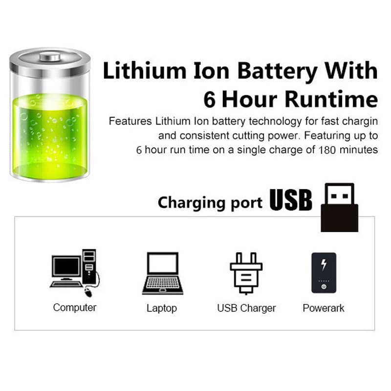 Miniatura 5 de CRIVERS Cortadora de pelo para hombres, profesional recargable, corte de pelo de peluquería para hombres, máquina de corte de pelo eléctrica