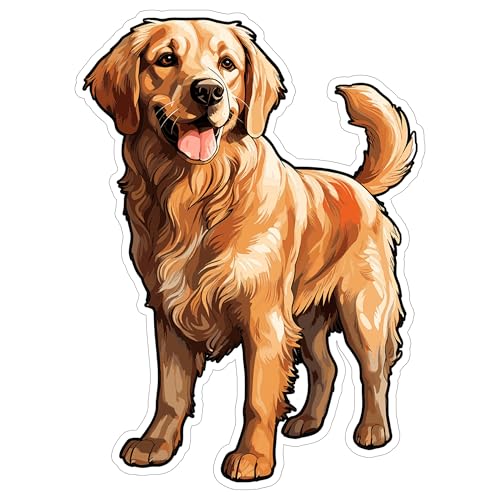 Golden Retriever Sticker 4 Inch Retriever Lover Family Dog Golden