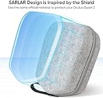 Carrying Case for Quest 2, Hard Bag for Quest 2 Accessories VR Headset with Elite Strap and Touch Controllers Other VR Accessories, Protable Design for Travel and Home Storage