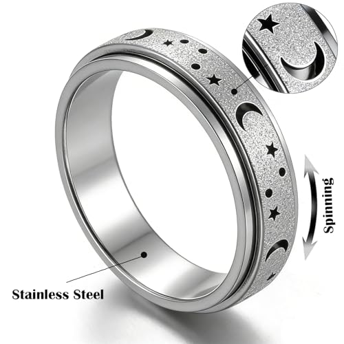 Bague rotative brillante pour adulte un bijou symbole de sérénité