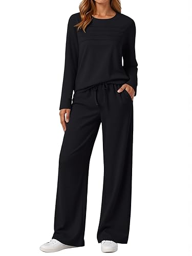 AUTOMET Sweatsuits Women 2 Piece Outfit Fall Airport Lounge Sweat