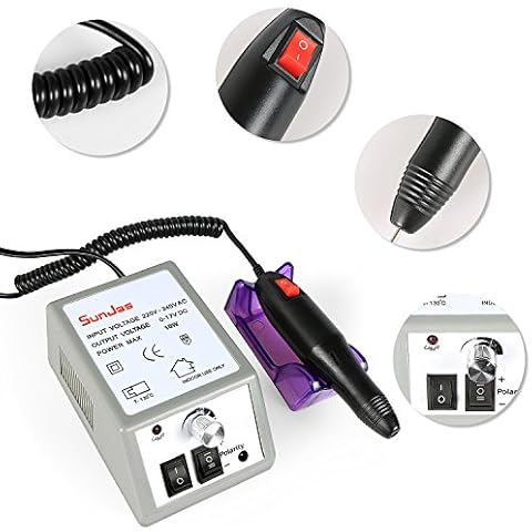 SunJas Torno Eléctrico de Uñas con 20000 RPM Cover