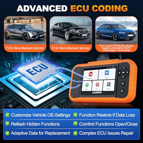 LAUNCH Scanner OBD2 bidirecional X431 Elite para BMW, Benz, Audi, ferramenta de digitalização de dia