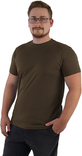 ALPIDEX T-Shirt Magliette da Uomo Confezione da 5 Girocollo 100% Cotone Manica Corta Basic Casual Tinta Unita S M L XL XXL 3XL 4XL 5XL - 2