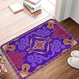 Alfombras 3D Aladdin, alfombras Antideslizantes del salón, balcón Lavable, Pasillo, Alfombrilla de Entrada, Dormitorio, Alfombra de pie en la mesilla de Noche, Decoraciones para el hogar-60x90cm