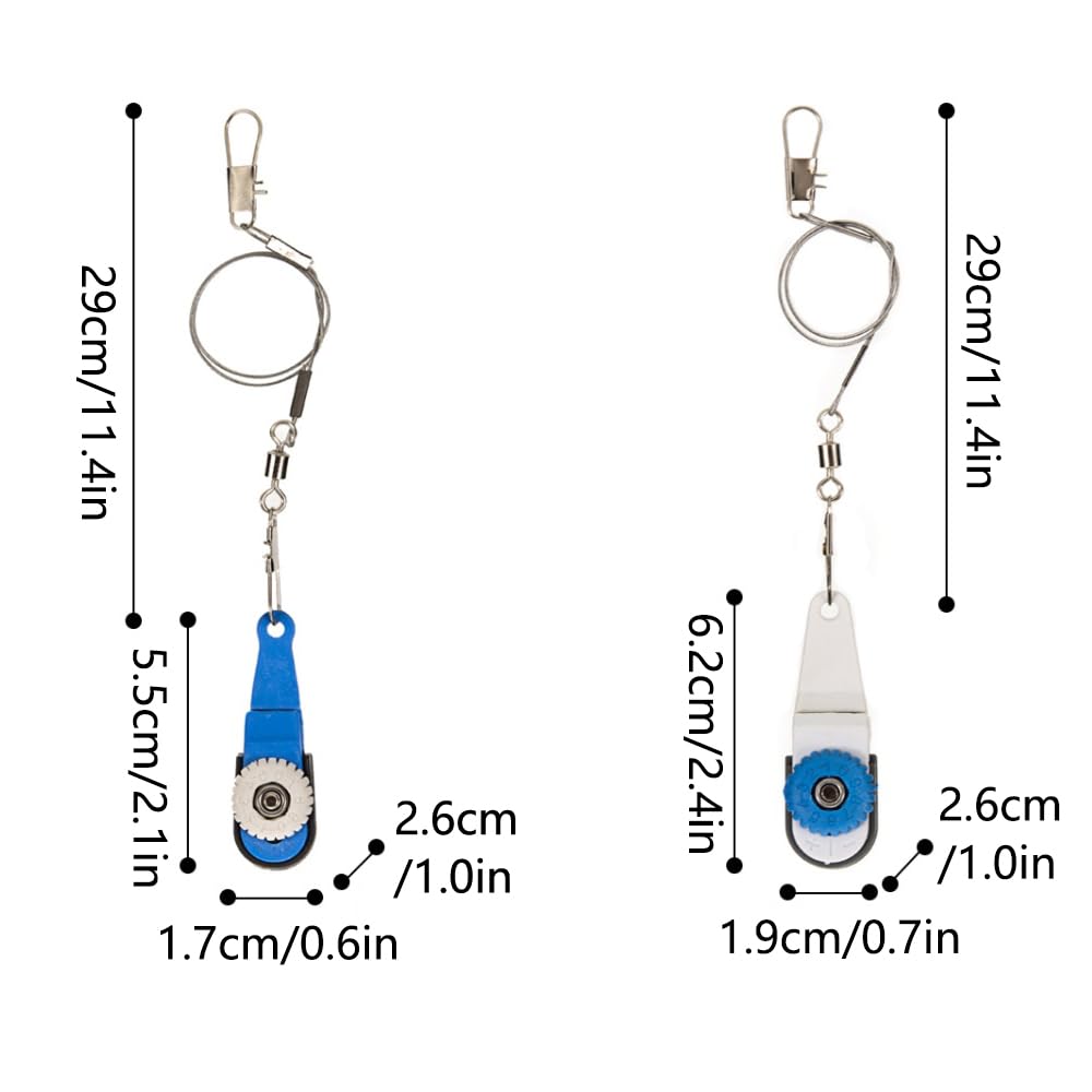 Outrigger Clips de liberación, paquete de 4 clips de desbloqueo de línea de pesca, clips de desbloqueo de línea de descenso ajustables de tensión pesada, clip de liberación de línea de pesca, clips de