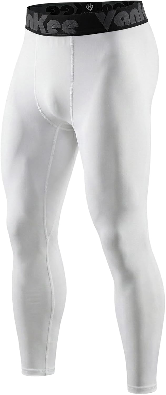 Men's Compression Pants Athletic Sports Leggings Baselayer Workout Tights for Running Yoga Basketball Football