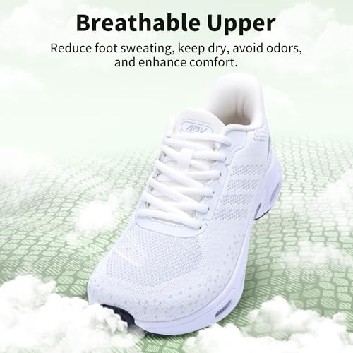 Image of AOV Women Arch Support Walking Shoes Orthotic Tennis Sneakers for Plantar Fasciitis Athletic Running Shoes