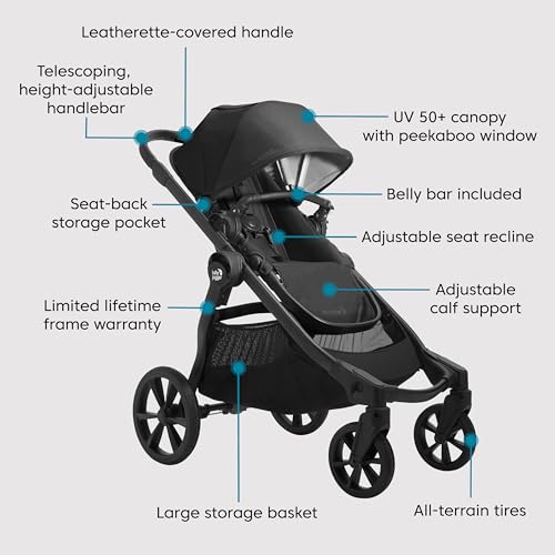 Image of Baby Jogger City Select 2 Travel System, Eco Collection | Infant Essentials Bundle Includes City GO 2 Infant Car Seat, Extra Car Seat Base, Belly Bar & Parent Console