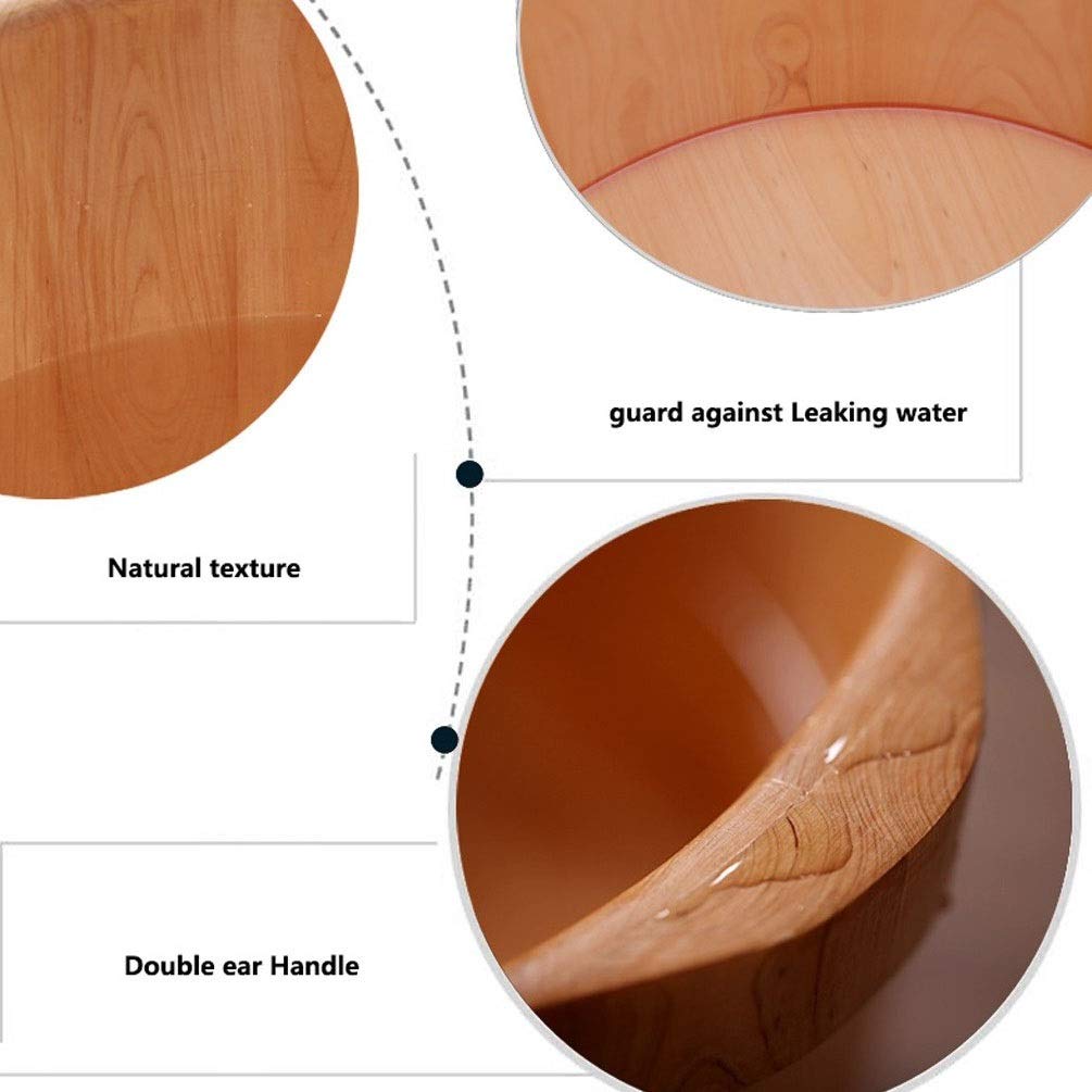 Balneario de madera con forma de barril para pies grandes, spa relajante, bañera de pies para remojar los pies, cubo de pie de material grueso. Lucky Star