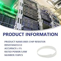 Innfeeltech 150pcs hohe Qualität SMD-Widerstand Kit 0805 1/8W 0 Ω ±1% – Ansicht 2