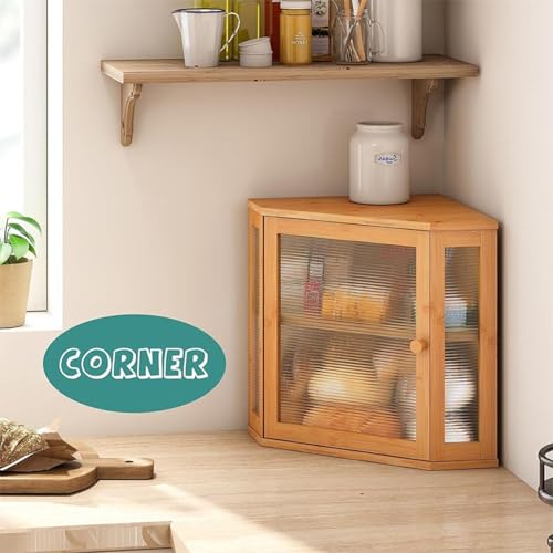 Cajas para pan de madera con ventana transparente que optimizan tu espacio de esquina 6