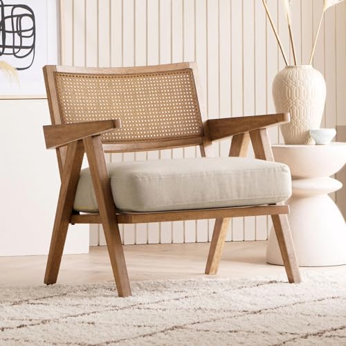 Inexpensive Indoor Decor Ideas 2 Kingsman Furnitures ABEL Rattan Accent Arm Chair for Home | Bedro...