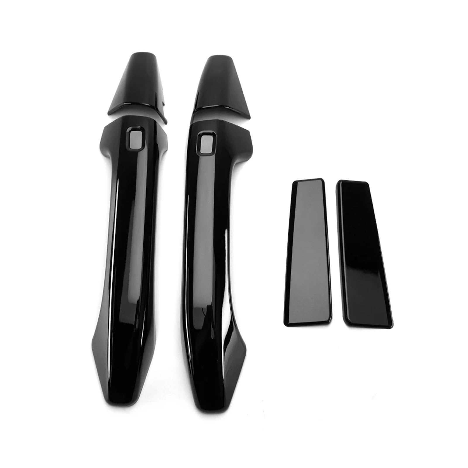 RDWSPLI Exterior Handle Shell Compatible with Kia for K4 2025 2026 Carbon Fiber Glossy Black Car Door Handle Cover Trim Styling Accessories