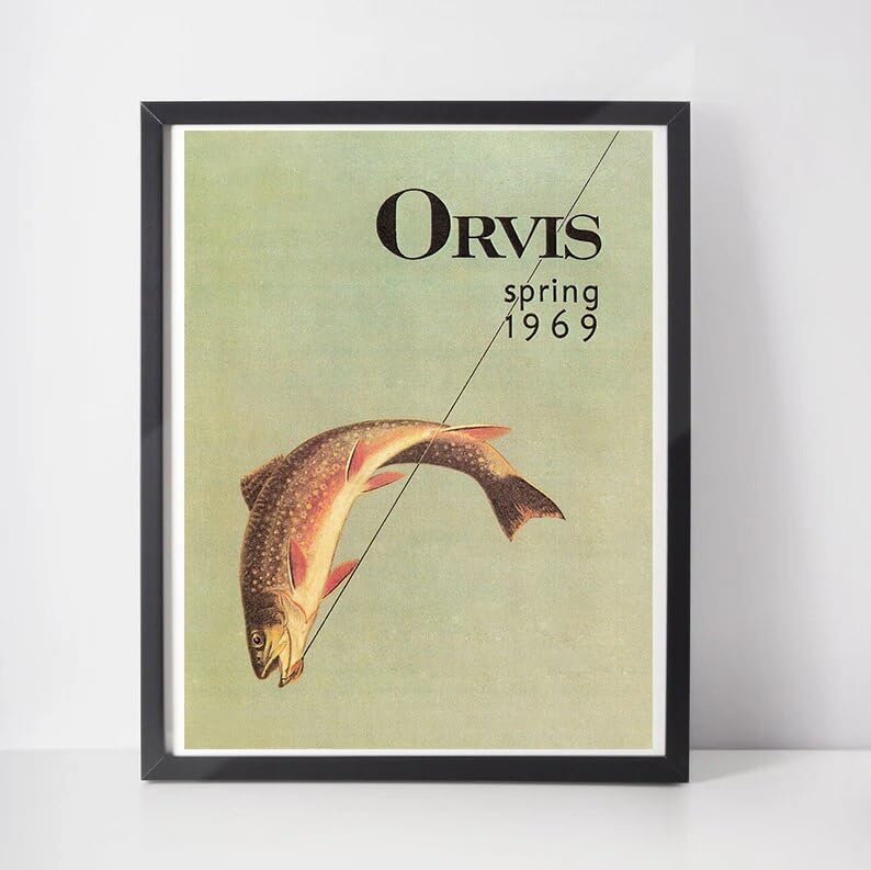 Amazon.co.jp: Orvis 春 1969 釣りヴィンテージポスターレトロ旅行釣り