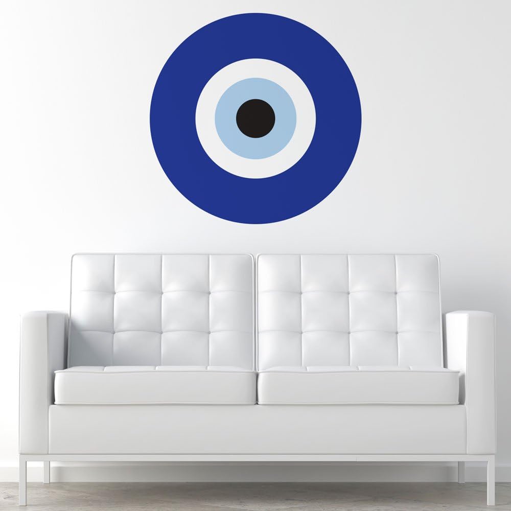 Blue Evil Eye Wall Sticker Decal (Medium)
