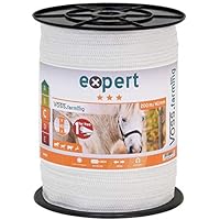 VOSS.farming Weidezaun-Band 200m, 40mm, 9x0,16 NIRO, weiß Weidezaunband Elektrozaunband