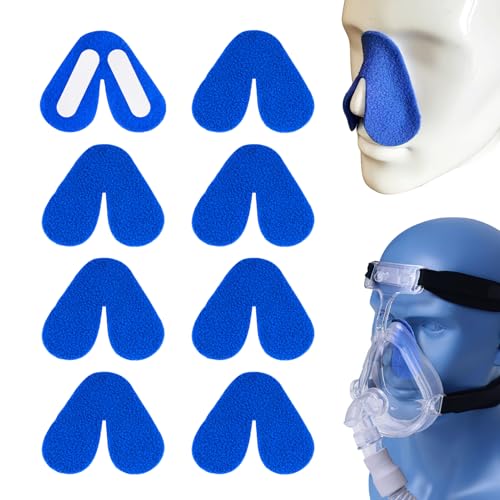 Nasenpolster für CPAP-Maske, Komfort-Nasenkissen, Nasen Polster, Reduziert Druck und Hautreizungen, Universelle Passform, 8er-Pack, Wiederverwendbar und Waschbar