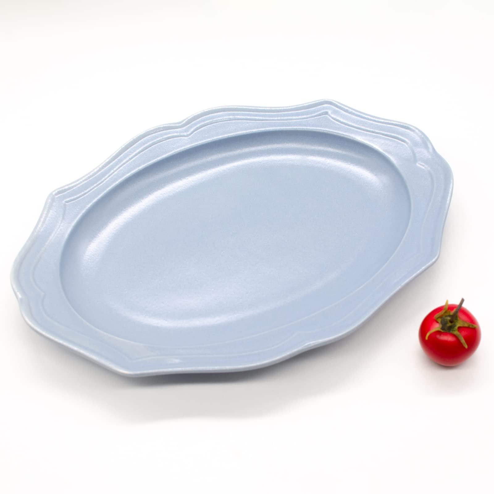 Amazon.co.jp: うつわ魯庵 美濃焼 「 cadre 」 楕円 オーバル 皿