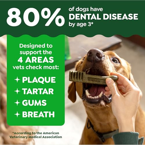 Image of Greenies Regular Dental Dog Treats, Original Chicken Flavor, 18 Count