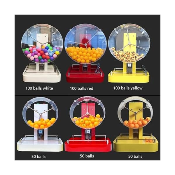 KEULEN Ensemble De Jeu De Bingo, Machine De Loterie Manuelle, 50 Boules Numérotées, Applicable À Toutes Les Activités Nécessitant Une Loterie Ou des Tirages De Loterie, Accessoires De Loterie 51ndQ4WNtNL. SS600