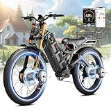 【💥eAhora Romeo Pro 2💥】 【✨𝟐𝟎𝟐𝟓 𝟕 𝐌𝐚𝐣𝐨𝐫 𝐔𝐩𝐠𝐫𝐚𝐝𝐞𝐬✨】➤①Latest 4000W Dual Motor reach 46MPH Max Speed in seconds ➤②52V 70Ah Battery for 200Miles+ ➤③Upgraded Air damper mix front fork with Adjustable and lockable design ➤④Dual oil cup discs brakes with a Br...
