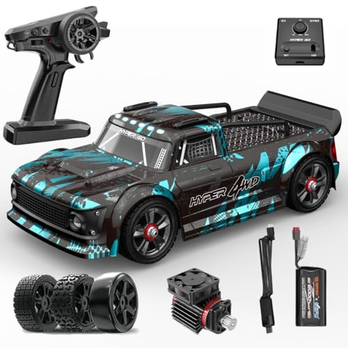 MJX Hyper Go 14301 Brushless RC Car, 1:14 4WD Drift/Rally Truck, 55 km/h High Speed RC Car for Adults, CNC Chassis & Oil Shocks, Brushless RC for Adults, 3S Compatible Electronics, 4x4 Off Road Gift