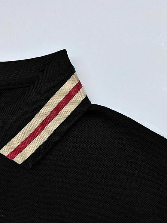 Image of GRECIILOOKS Polo T-Shirt for Men - Cotton Short Sleeve Regular Fit Tee | Perfect for Golf, Travel & Outdoor Casual Look (Available in Plus Size)