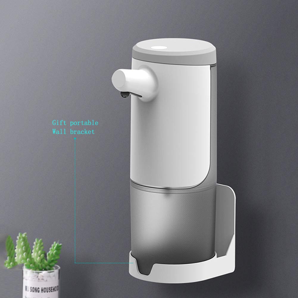 Distributore Sapone Schiuma Elettrico Automatico A Parete | Ricaricabile USB Sensore Infrarossi 4 Regolazioni