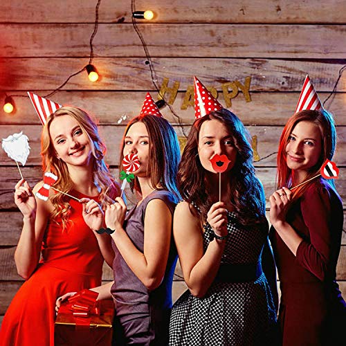 Christmas Photo Booth Props Christmas Photo Booth Props 32 Pieces Diy Kits Christmas Props For Photography Christmas Photo Booth Props Kit For Christmas Event Party Favors And Christmas Decorations #TOP2