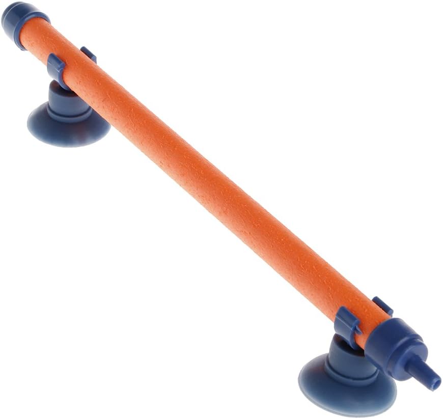 Deboc 1Pc 7" 10" 14" 18" 23" 28" Air Stone Bubble Wall Tube for Fish Tank Aquarium,Suit for Connector 0.16" Inner Diameter,0.24"Outerdiameter Diameter,7" (Orange)