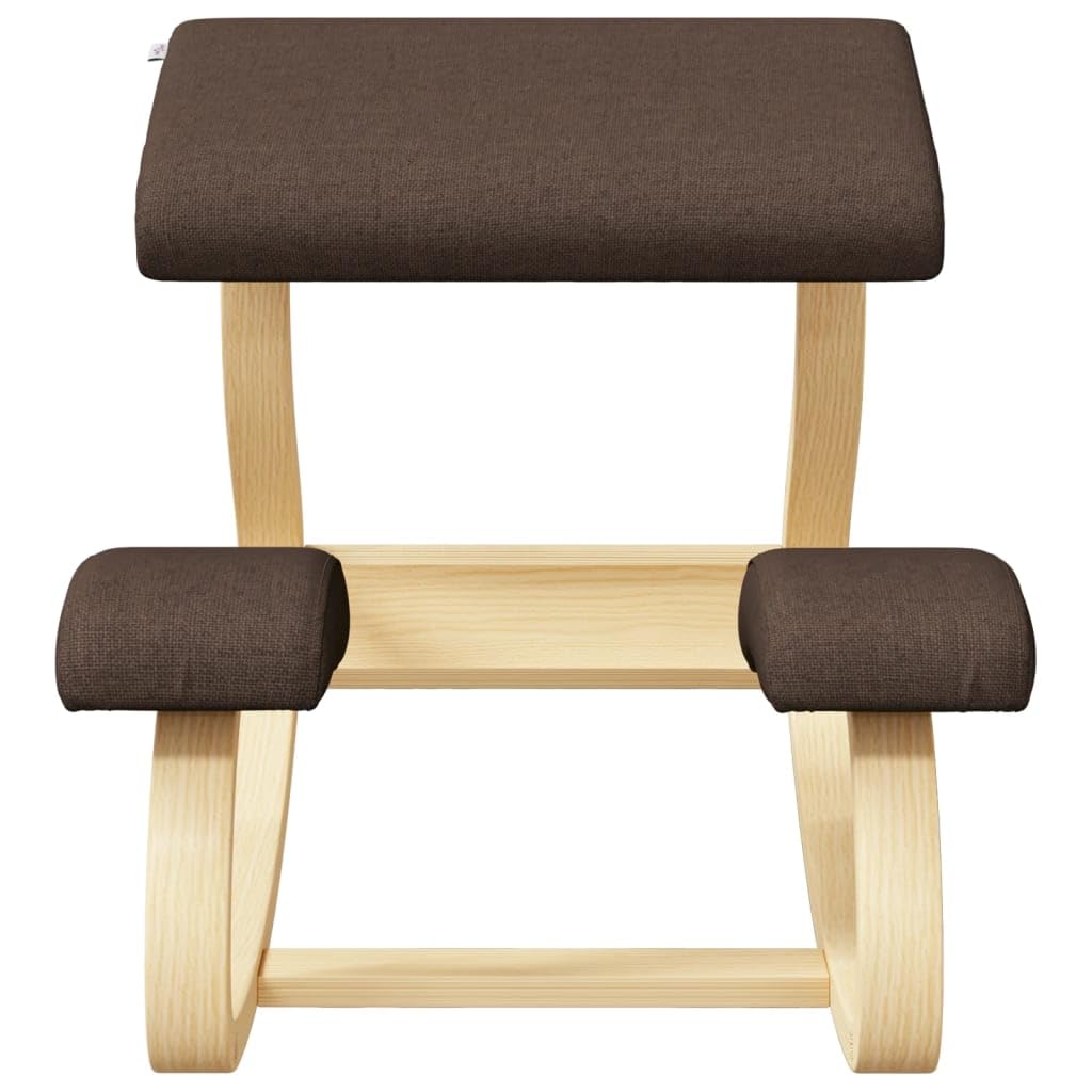 vidaXL Taburete de Rodillas, Silla Ergonómica para Rodillas, Mecedora Acolchada, Silla para Dormitorio Salón Oficina, Madera Contrachapada de Abedul