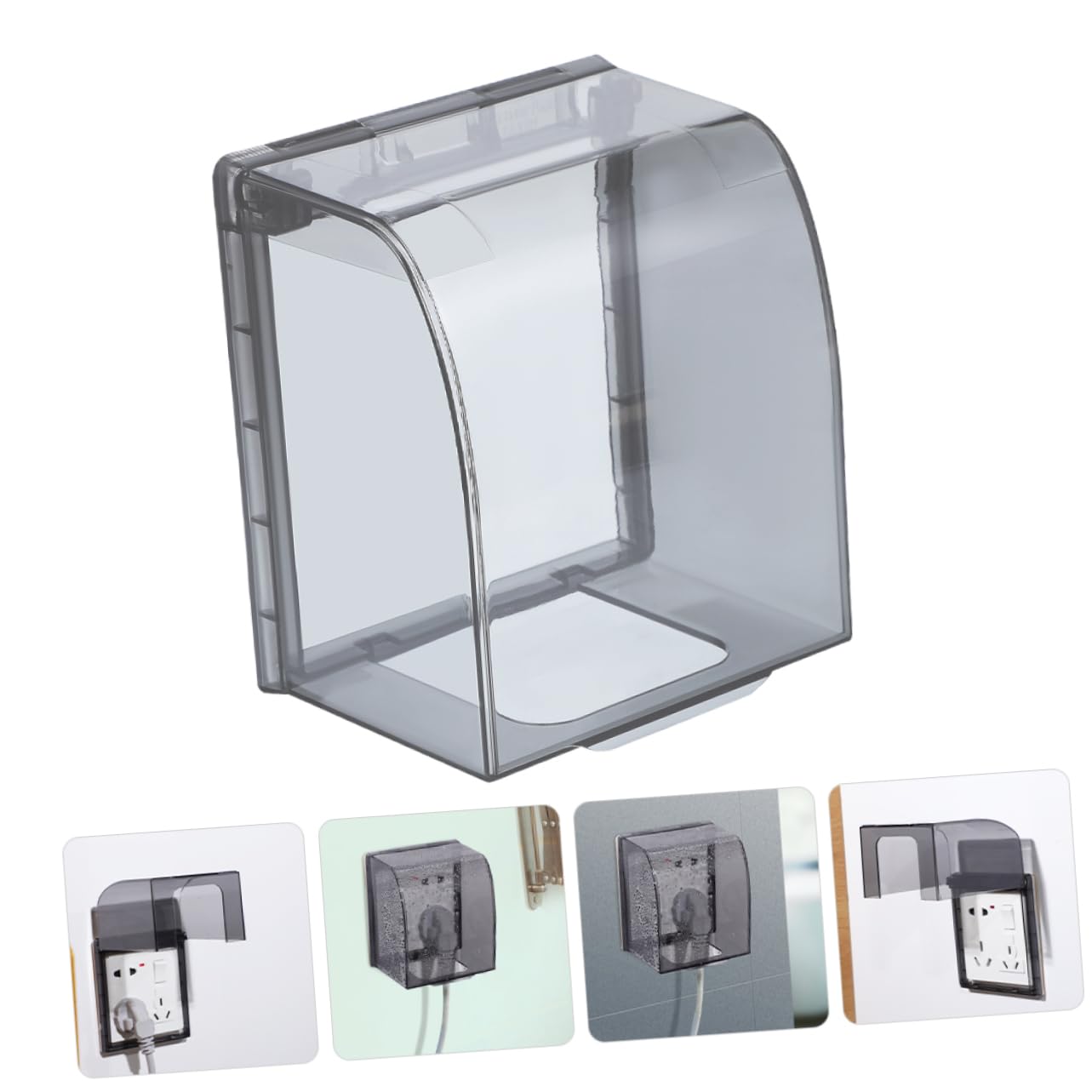 HOMSFOU 8pezzi Coperchio Per Prese Elettriche Da Protezione Adesiva Per Ambienti Umidi Facile Da Pulire e Riutilizzabile Adatto Per Bagni e Cucine