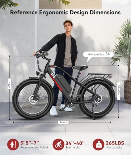 OTD 1600W Peak Electric All-Terrain E-Bike