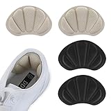 Molain 2 Paar Fersenpolster für zu große Schuhe, selbstklebende Schuhpolster für Damen und Herren Anti-Blasen-Einlagen gegen Herausrutschen und Reiben
